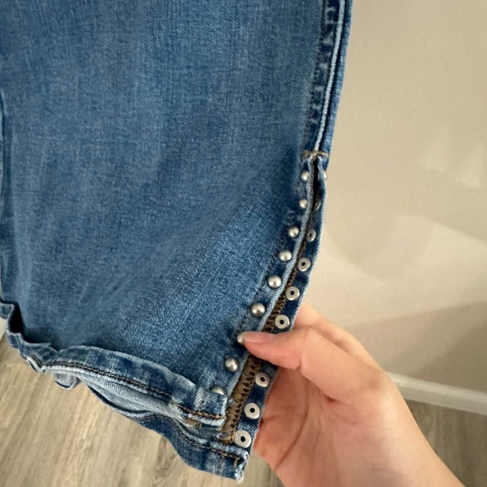 American Eagle Outfitters Blue Flare Wide Leg Jeans - Picture 2 of 6
